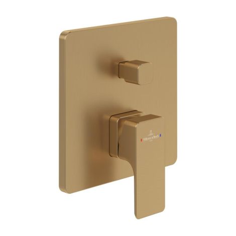 - Villeroy&Boch Subway 3.0 bateria prysznicowa złoty szczotkowany TVS11200300076 - TVS11200300076 - Łazienki Szydłowski