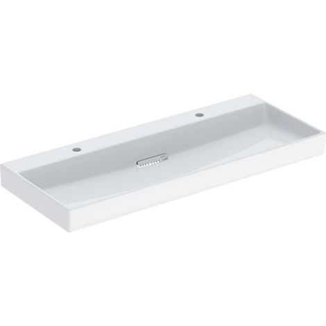 - Geberit ONE umywalka podwójna 120 x 48 cm biały połysk z KeraTect 505049001 - 505.049.00.1 - Łazienki Szydłowski