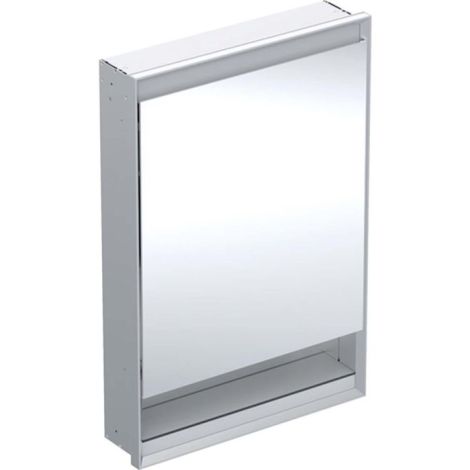 - Geberit ONE szafka z lustrem z oświetleniem LED 60x15 cm aluminium szczotkowany 505821001 - 505.821.00.1 - Łazienki Szydłowski