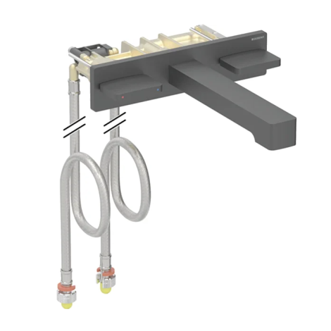 - Geberit ONE 3-otworowa bateria umywalkowa czarny mat 116465141 - 116.465.14.1 - Łazienki Szydłowski
