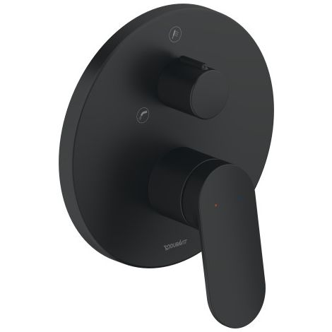  - DURAVIT Wave bateria wannowa do obsługi 2 odbiorników czarny mat WA5210012046 - WA5210012046 - Łazienki Szydłowski