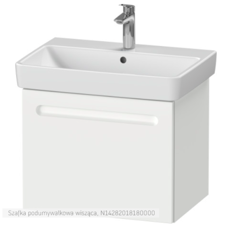  - Duravit No.1 szafka pod umywalkę 59x42,6 cm z 1 szufladą biały mat N14282018180000 - N14282018180000 - Łazienki Szydłowski