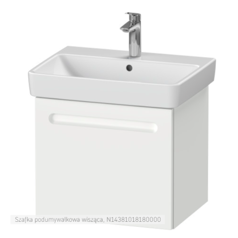  - Duravit No.1 szafka pod umywalkę 54x42,6 cm z 1 szufladą, biały mat N14381018180000 - N14381018180000 - Łazienki Szydłowski
