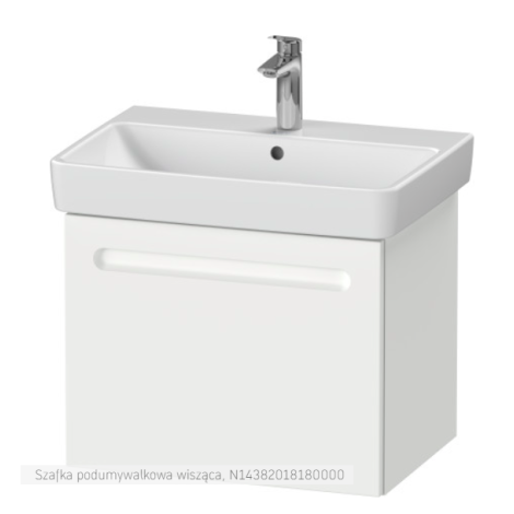  - Duravit No.1 szafka pod umywalkę 59x42,6 cm z 1 szufladą, biały mat N14382018180000 - N14382018180000 - Łazienki Szydłowski