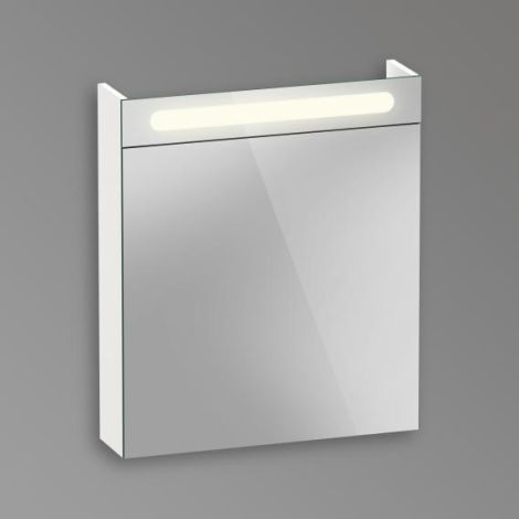 - DURAVIT No.1 szafka z lustrem 60x14,8 cm z oświetleniem i 1 drzwiami biały mat N17920R00000000 - N17920R00000000 - Łazienki Szydłowski