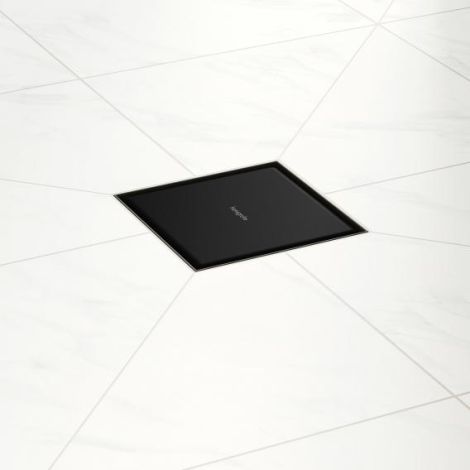  - HANSGROHE RainDrain Point odpływ punktowy 15 x15 cm, kolor czarny mat 56249670 - 56249670 - Łazienki Szydłowski