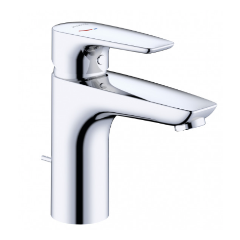  - KLUDI Pure&Solid bateria umywalkowa chrom 342930575WR4 - 342930575WR4 - Łazienki Szydłowski