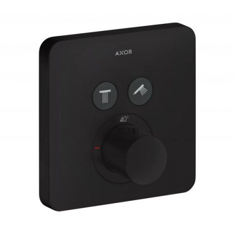 - AXOR ShowerSelect Bateria termostatyczna do 2 odbiorników czarny mat 36707670 - 36707670 - Łazienki Szydłowski