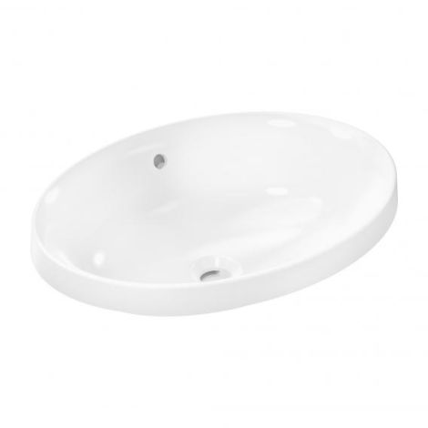 - HANSGROHE Xuniva D umywalka wpuszczana w blat 55 x 40 cm biały 60156450 - 60156450 - Łazienki Szydłowski