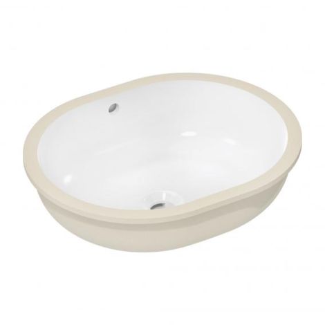 - HANSGROHE Xuniva U umywalka podblatowa 45 x 35 cm biały z SmartClean 61050450 - 61050450 - Łazienki Szydłowski