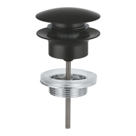  - GROHE-Zestaw odpływowy z korkiem czarny mat 1024642430 - 1024642430 - Łazienki Szydłowski