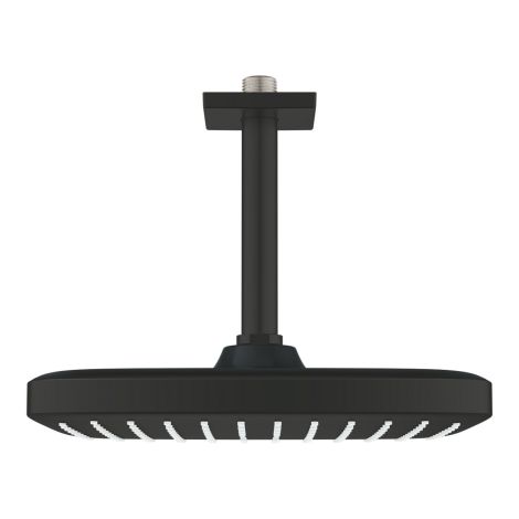 - GROHE-Tempesta 250 Cube Deszczownica z przepustem stropowym 14,2 cm, 1 strumień czarny mat 266882430 - 266882430 - Łazienki Szydłowski