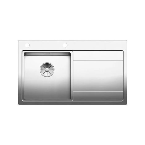  - BLANCO DIVON II 45 S-IF zlewozmywak 86x51 cm komora lewa, korek auto., InFino stal polerowana 521657 - 521657 - Łazienki Szydłowski