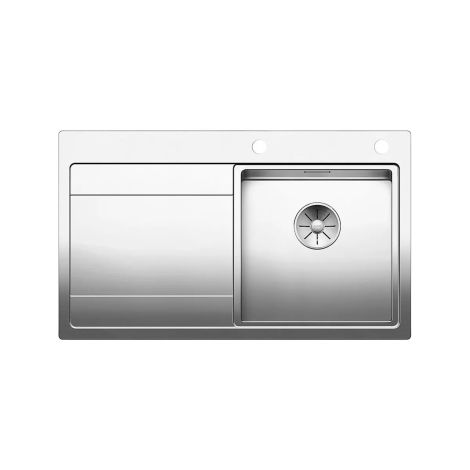  - BLANCO DIVON II 45 S-IF zlewozmywak 86x51 cm komora prawa, korek auto., InFino, stal polerowana 521658 - 521658 - Łazienki Szydłowski