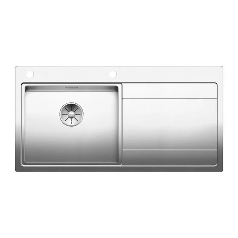  - BLANCO DIVON II 5 S-IF zlewozmywak 100x51 cm komora lewa, korek auto., InFino stal polerowana 521659 - 521659 - Łazienki Szydłowski
