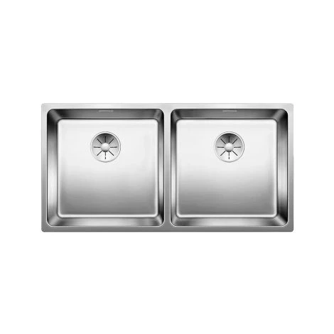 - BLANCO ANDANO 400/400-IF zlew podwójny 86,5x44 cm, InFino, stal polerowana 522985 - 522985 - Łazienki Szydłowski