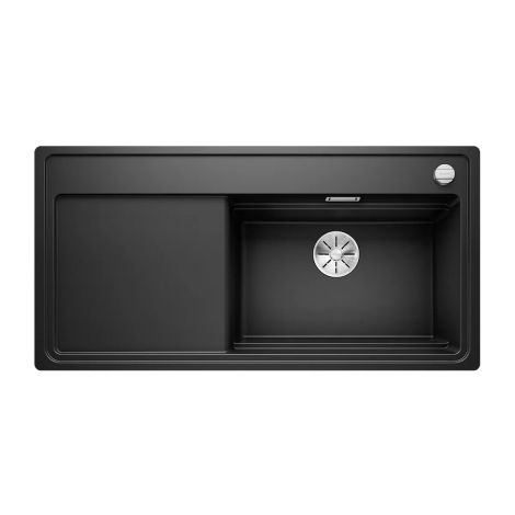 - BLANCO ZENAR XL 6 S-F SteamerPlus Silgranit zlewozmywak 98,8x49,8 cm komora prawa, korek auto., InFino, deska jesionowa, GN1/2, GN1/3 czarny 526056 - 526056 - Łazienki Szydłowski