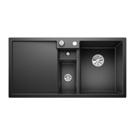 - BLANCO COLLECTIS 6 S Silgranit zlewozmywak 100x51 cm komora prawa, korek auto., InFino, wkład z pokrywką, antracyt 523344 - 523344 - Łazienki Szydłowski