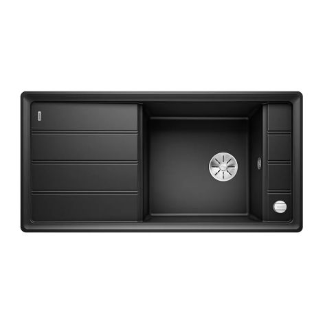  - BLANCO FARON XL 6 S Silgranit zlewozmywak 100x50 cm odwracalny, korek auto., InFino czarny 525895 - 525895 - Łazienki Szydłowski