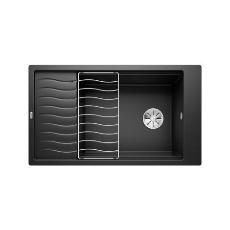 - BLANCO ELON XL 8 S Silgranit zlewozmywak 86x50 cm odwracalny, InFino, kratka ociekowa czarny 525886 - 525886 - Łazienki Szydłowski