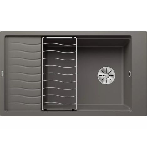 - BLANCO ELON XL 8 S Silgranit Zlewozmywak 86x50 cm odwracalny, InFino, kratka ociekowa wulkaniczny szary 527255 - 527255 - Łazienki Szydłowski