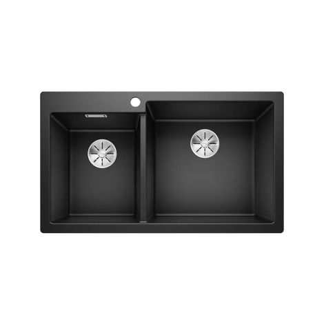 - BLANCO PLEON 9 Silgranit zlewozmywak 86x50 cm, InFino czarny 525958 - 525958 - Łazienki Szydłowski