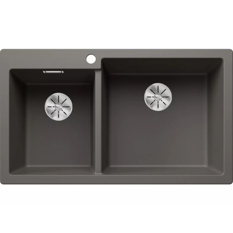- BLANCO PLEON 9 Silgranit Zlewozmywak 86x50 cm , InFino wulkaniczny szary 527325 - 527325 - Łazienki Szydłowski