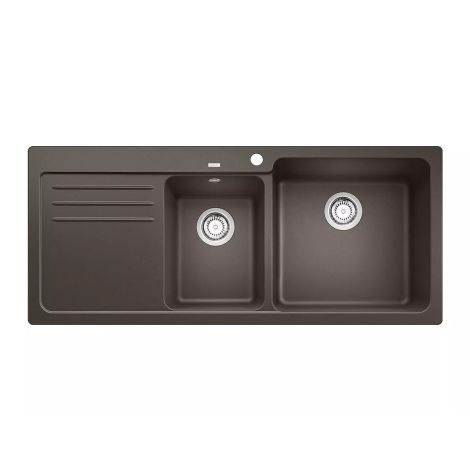  - BLANCO NAYA 8 S Silgranit zlewozmywak 116x50 cm komora prawa kawowy 525786 - 525786 - Łazienki Szydłowski