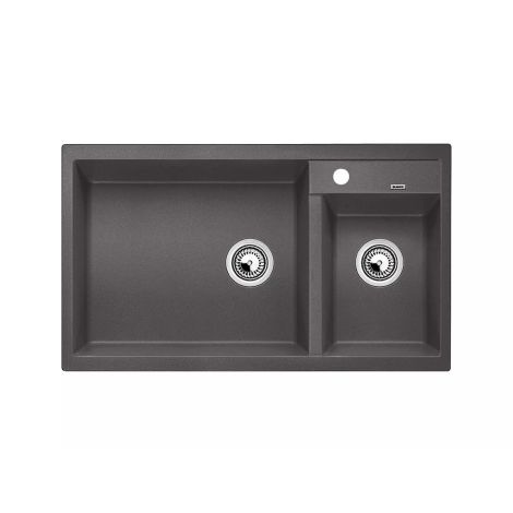  - BLANCO METRA 9 Silgranit zlewozmywak komora lewa szarość skały 518886 - 518886 - Łazienki Szydłowski