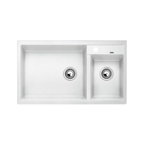  - BLANCO METRA 9 Silgranit zlewozmywak 86x50 cm komora lewa biały 513269 - 513269 - Łazienki Szydłowski