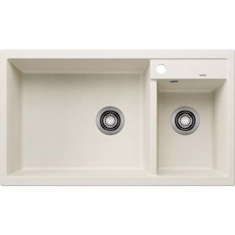  - BLANCO METRA 9 Silgranit Zlewozmywak 86x50 cm komora lewa delikatny biały 527121 - 527121 - Łazienki Szydłowski