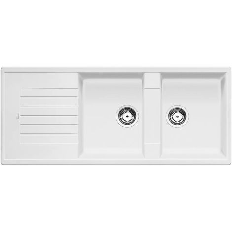  - BLANCO ZIA 8 S Silgranit zlewozmywak 116x50 cm odwracalny biały 515597 - 515597 - Łazienki Szydłowski