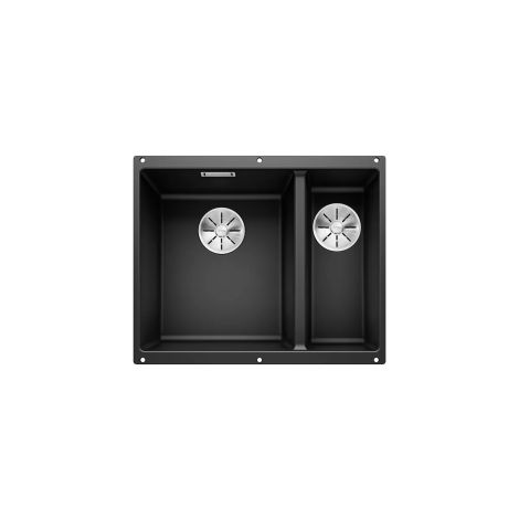 - BLANCO SUBLINE 340/160-U zlewozmywak 55,5 x 46 cm komora lewa, InFino, Silgranit czarny 525985 - 525985 - Łazienki Szydłowski