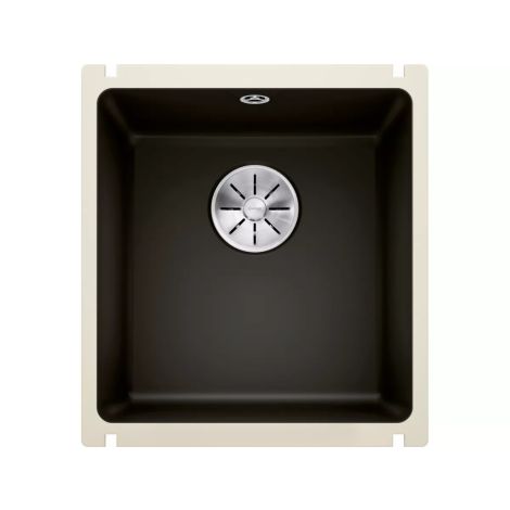  - BLANCO SUBLINE 375-U Ceramika PuraPlus zlewozmywak 41,4 x 45,6 cm czarny, InFino 523732 - 523732 AS - Łazienki Szydłowski
