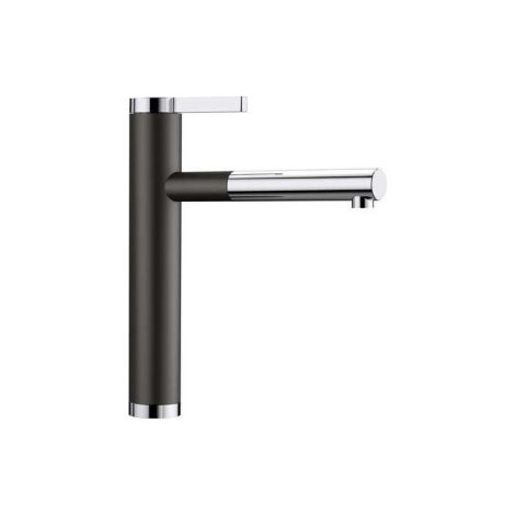  - BLANCO LINEE-S Silgranit-Look Bateria kuchenna z wyciąganą wylewką czarny/chrom 526171 - 526171 - Łazienki Szydłowski