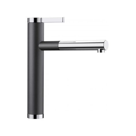 - BLANCO LINEE-S Silgranit-Look bateria kuchenna z wyciąganą wylewką antracyt/chrom 518438 - 518438 - Łazienki Szydłowski