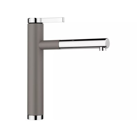  - BLANCO LINEE-S Silgranit-Look Bateria kuchenna z wyciąganą wylewką wulkaniczny szary/chrom 526956 - 526956 - Łazienki Szydłowski
