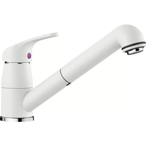 - BLANCO DARAS-S Silgranit-Look bateria kuchenna biały 517735 - 517735 - Łazienki Szydłowski