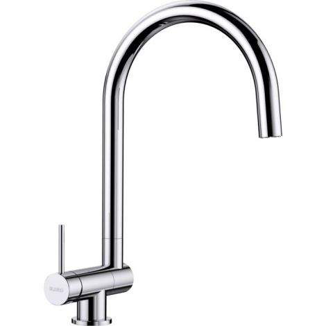 - BLANCO CORESSA-F bateria kuchenna do montażu przy oknie dźwignia z lewej strony chrom 521544 - 521544 - Łazienki Szydłowski