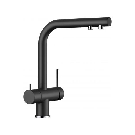 - BLANCO FONTAS II Silgranit-Look bateria kuchenna kolor czarny 526157 - 526157 - Łazienki Szydłowski