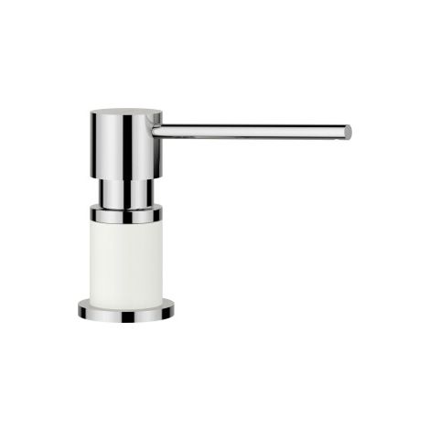 - BLANCO LATO - dozownik Silgranit-Look biały/chrom 525814 - 525814 - Łazienki Szydłowski