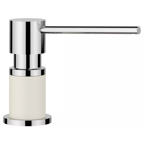 - BLANCO Dozownik LATO Silgranit-Look delikatny biały/chrom 526955 - 526955 - Łazienki Szydłowski