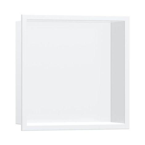 - HANSGROHE XtraStoris Original Wnęka ścienna z ozdobną ramką 30 x 30 x 10 cm biały mat 56061700 - 56061700 - Łazienki Szydłowski
