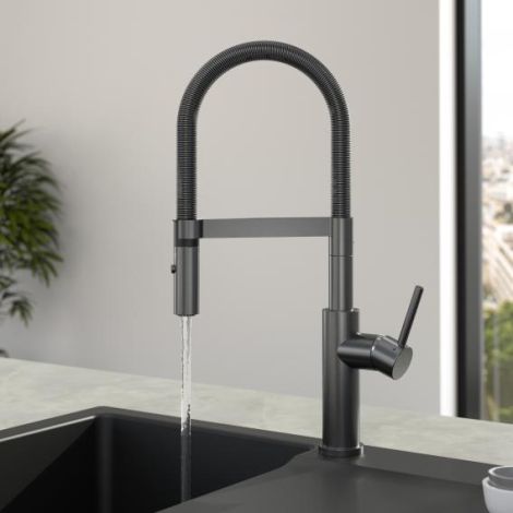 - Villeroy&Boch Steel Expert 2.0 bateria kuchenna antracyt 92800005 - 92800005 - Łazienki Szydłowski