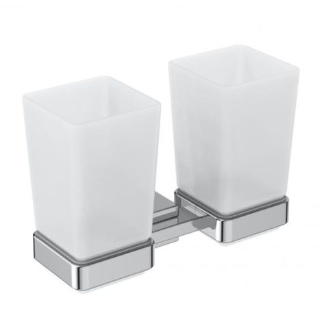 - Ideal Standard IOM Cube szklanka podwójna z uchwytem chrom E2205AA - E2205AA - Łazienki Szydłowski
