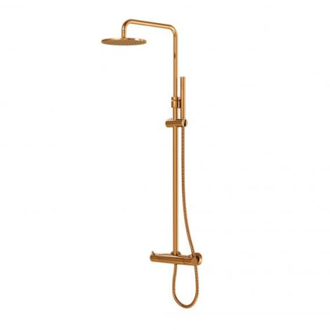  - Steinberg Seria 100 kompletny zestaw prysznicowy z baterią termostatyczną kolor Rose Gold 1002721RG - 100 2721 RG - Łazienki Szydłowski