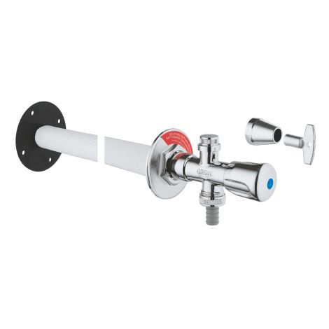  - GROHE-zewnętrzny zawór naścienny Eurotec 1/2 chrom  41208000 - 41208000 - Łazienki Szydłowski
