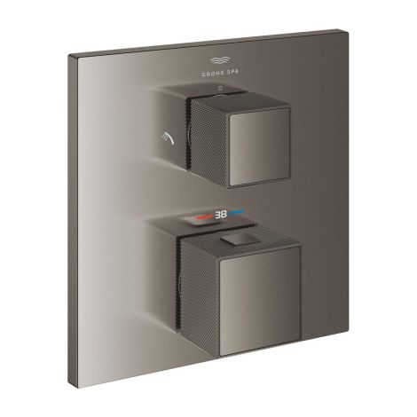  - GROHE-Allure Brilliant Termostatyczna bateria prysznicowa do obsługi dwóch wyjść wody brushed hard graphite 24428AL0 - 24428AL0 - Łazienki Szydłowski