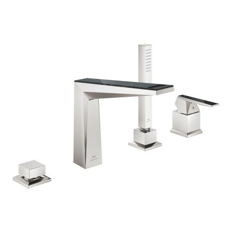  - GROHE-Allure Brilliant Private Collection 4-otworowa bateria wannowa stal nierdzewna 29527DC0 - 29527DC0 - Łazienki Szydłowski