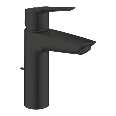 - GROHE-Start Bateria umywalkowa, Rozmiar M czarny mat 234552432 - 234552432 - Łazienki Szydłowski